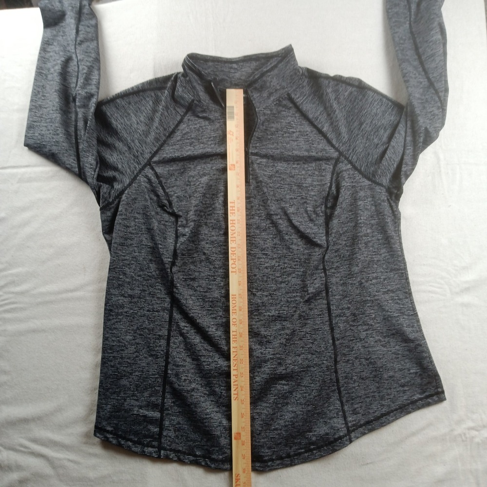 Torrid Womens Active Performance Gray Black 1/4 Zip Pullover Thumbholes - Size 4 - Picture 14 of 14